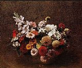 Henri Fantin-latour Canvas Paintings - Bouquet of Flowers II